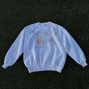 Hot air balloon sweater. Small stains - see pics